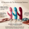 vMasajeador íntimo de doble estimulación y silicona ergonómica en colores rosa, azul y rojo Sexcretos