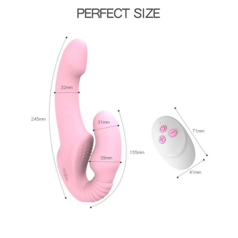 Vibrador Doble Strapless - Image 3