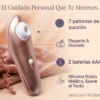 Estimulador de ondas de aire y pulsación íntima dorado Sexcretos Boutique