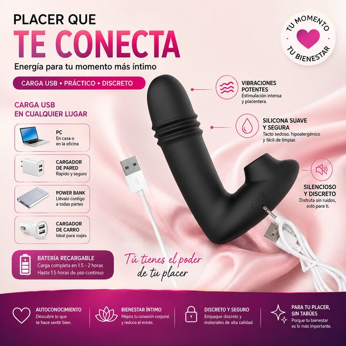 Masajeador íntimo prostático de silicona negra ergonómico para hombre