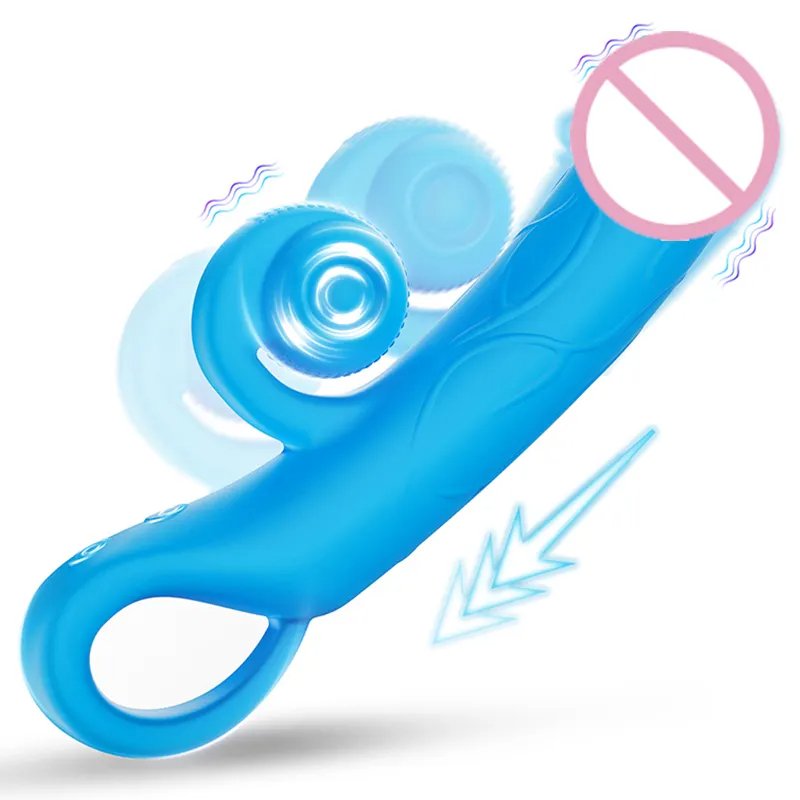 Vibrador potente de conejo para mujer, estimulador de clítoris, punto G