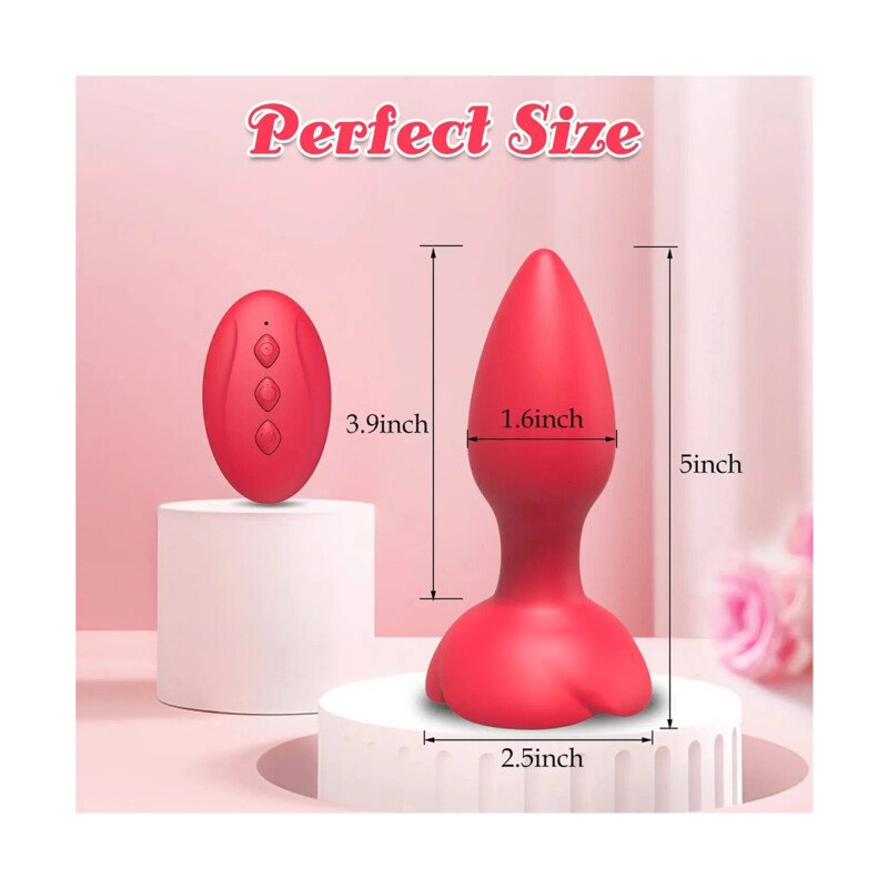 Vibrador Anal de silicona con Control juguete sexual - Image 3