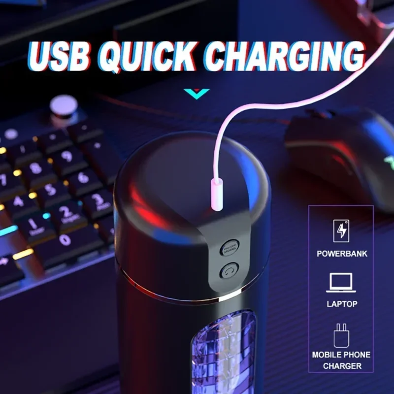 Vagina Realista Masturbador Masculino USB VIBRACION - Image 6