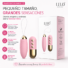 vibrador portátil inalámbrico con control remoto y se calienta