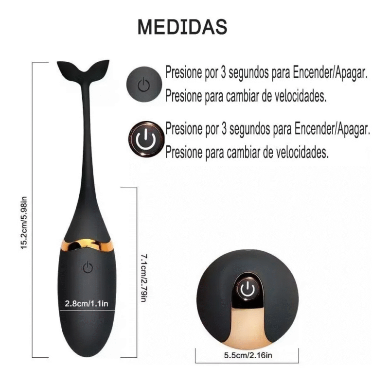 Huevo Vibrador con Control Remoto Inalambrico usb Recargable - Image 2