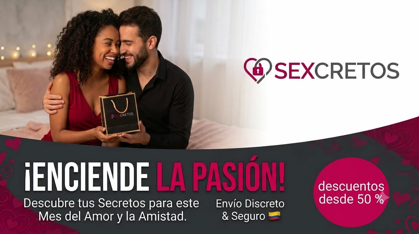 Pareja disfrutando regalo Sexcretos - descuentos amor y amistad